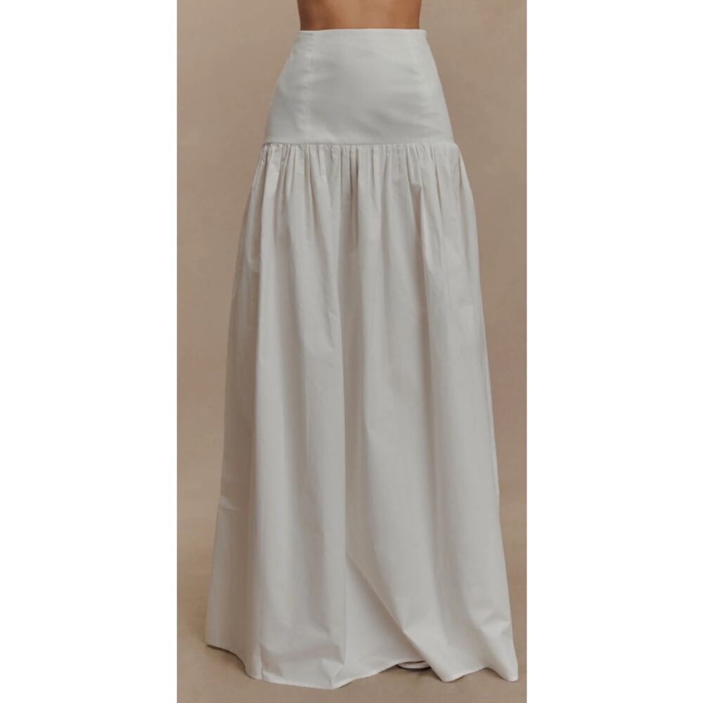 Meshki Autumn White Maxi Skirt 100% Cotton S - Picture 4 of 7